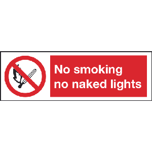 small no smoking signs