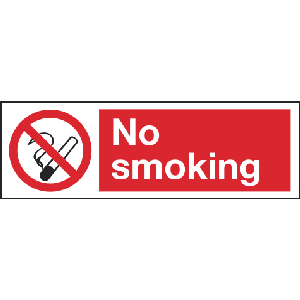 small no smoking signs